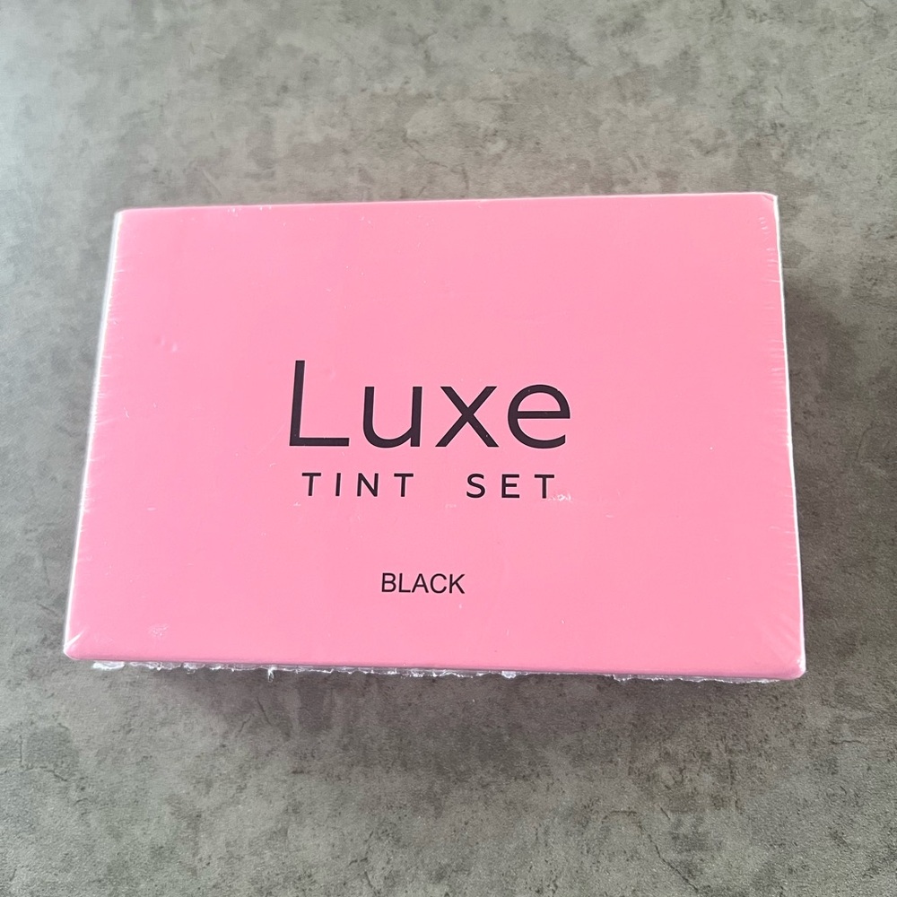 Luxe lash tint set black. Brand new. Sealed